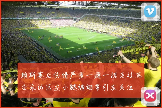 赖斯赛后伤情严重一瘸一拐走过混合采访区左小腿缠绷带引发关注